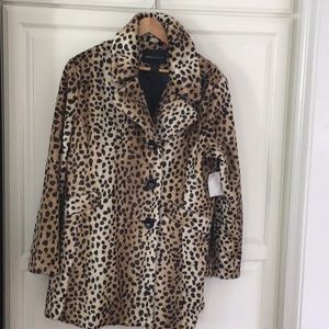 Leopard print coat